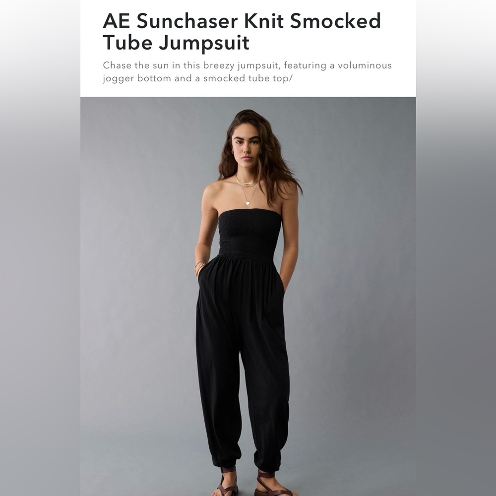 Elegant Black Strapless Jumpsuit